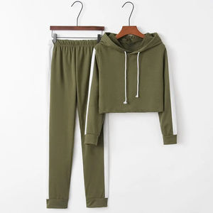 Top Quality Puff Printing Elegant Tracksuit for Women USA Size Pullover Tracksuit flare sweatpants full zip up hoodie tracksuit - Product Image 2