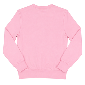 Sweat-shirt rose AKA avec broderie en chenille verte, col rond, pour femmes, style grec, col rond, coupe décontractée, sweat-shirt élégant de qualité supérieure - Product Image 2