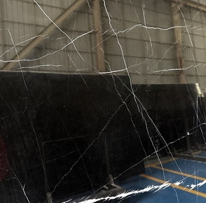 Losa de piedra natural personalizada al por mayor, losas de mármol negro Marquina, losas de mármol negro de primera calidad para encimeras y baldosas de mármol - Product Image 2