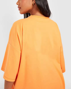 T-shirt décontracté pour femme en polyester tricoté teint en pièce, respirant, à manches courtes, rayé noir et blanc, col rond, printemps/été - Product Image 3