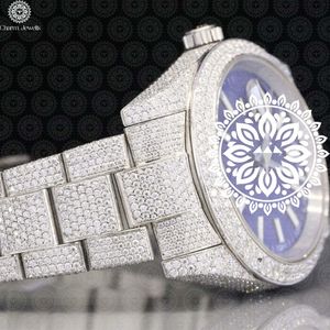 Reloj de Lujo para Mujer Charm Jewels, Caja de Acero Inoxidable, Movimiento de Cuarzo Analógico, Cristal de Zafiro, Esfera Redonda de 40 mm - Product Image 4