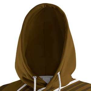 Sweat à capuche personnalisé à imprimé géométrique, 100% polyester, cordon de serrage, logo personnalisé - Product Image 4