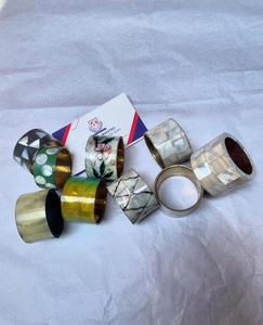Acrylic Crafted Handmade Wedding Napkin Ring-Custom American Style Durable Eco-Friendly Luxury Table Decoration - Product Image 2