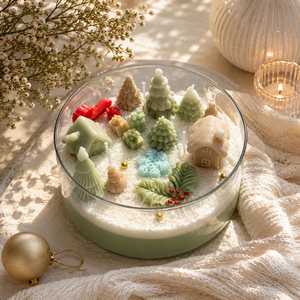Handmade Christmas Decorative Scented <b>Candle</b> <b>Set</b> Winter Village Snow Scene Soy Wax Holiday <b>Gift</b> <b>Candle</b> for Christmas Home Decor - Product Image 6