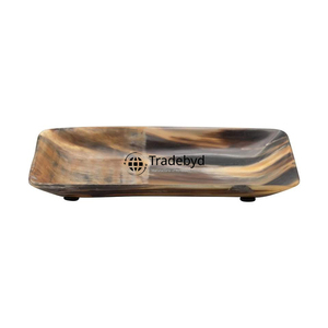 Plateau en corne naturelle fait main, table basse de luxe, accessoire de service par Tradebyd - Product Image 5