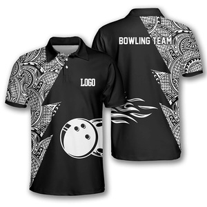 T-shirts de golf pour hommes de haute qualité, grande taille, jersey sport avec logo brodé, chemises de bowling personnalisées à manches courtes, motif imprimé - Product Image 5