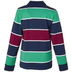 Camiseta de Rugby a Rayas de Manga Larga Personalizada, Transpirable, de Algodón, Estilo Clásico, Ropa Deportiva para Niños, Uniforme Escolar - Product Image 2