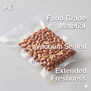 Sacs sous vide en PE imprimés sur mesure, qualité alimentaire, transparents, gaufrés, résistants à l'humidité, thermoscellables pour snacks et friandises pour animaux de compagnie - Product Image 1
