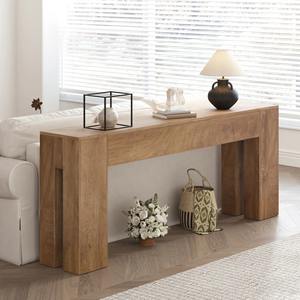 Bureau de couloir en fer au design moderne, avec rangement combiné, forme géométrique simple, texture grainée chaleureuse, mobilier de salon, décoration intérieure - Product Image 2