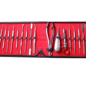 Ensemble d'instruments d'extraction dentaire manuels ZENVORA ZSE-162 en acier inoxydable argenté, forceps d'extraction, certifié CE Classe I - Product Image 1