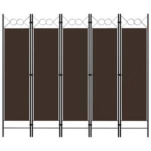 ฉากกั้นห้อง 5 แผง สีน้ำตาล ขนาด 78.7 นิ้ว x 70.9 นิ้ว - Product Image 1