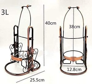 <b>Wine</b> Bottle Holder <b>Stand</b> Decorative Metal <b>Wine</b> Holder <b>Rack</b> for Kitchen Dining Table & Bar Stylish Home Decor Gift Item - Product Image 6