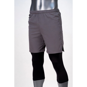 Shorts Awrah 2026 pour hommes, couleur unie, séchage rapide, avec cordon de serrage, taille mi-haute, décontractés, sportifs, en Spandex et Polyester - Product Image 4