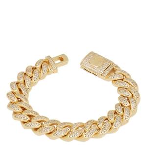 Elegant 925 Sterling <b>Silver</b> Link <b>Bracelet</b> with Moissanite Stones for Unisex Fashion Jewelry and Special Occasions - Product Image 2