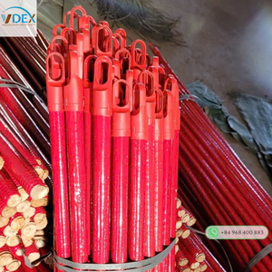 120cm*2.2cm Straight Eucalyptus Wooden Broom Handle PVC Color Coated with Screw - Product Image 6