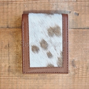 Cartera de Cuero Genuino de Alta Calidad con Estampado Animal de Pelo de Vaca, Cartera de Diseño Unisex, Venta al por Mayor - Product Image 6