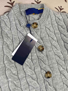 Suéter Cárdigan de Punto Estilo Coreano para Mujer, Marca Saleh Enterprises, Corte Holgado, Acrílico/Poliéster, Tejido Acordonado, Suave, Cálido y Moderno - Product Image 5