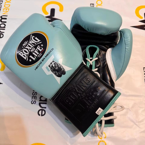 Guantes de Boxeo Profesionales de Cuero Genuino de Alta Calidad, Estilo Mexicano, Sin Boxeo No Hay Vida, Guantes de Entrenamiento de Combate, Precio al por Mayor - Product Image 1