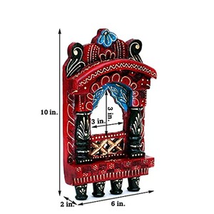 ไม้สักทาสีมือแขวนผนังวัดแขวนด้วยใบไม้สีทอง - Product Image 5