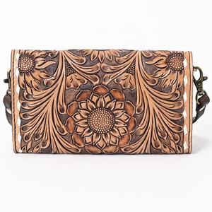 Genuine Leather Custom <b>Fringe</b> Hand Tooled Bohemian Autumn Handmade Handcrafted Purse Southern Western Trending Bags for Women - Product Image 4