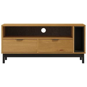 Legno massello pino TV Stand FLAM dimensioni modello 43.3 "x 15.7" x 19.7" - Product Image 5