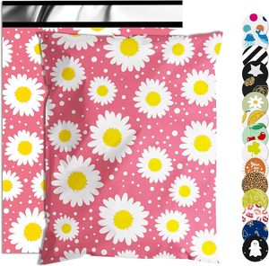Bolsas de Envío Impermeables y Resistentes a Desgarros para Ropa, Lindas Bolsas de Correo con Autosellado, Bolsas de Embalaje con Estampado de Margaritas - Product Image 1
