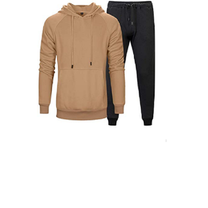 ชุดวอร์มวินเทจแบบ unisex ล่าสุด เสื้อแจ็คเก็ตแบบสวมหัวสีพื้น พร้อมกางเกงวอร์มปักลาย OEM ออกแบบเองได้ ชุดกันลมสำหรับผู้ชาย - Product Image 5