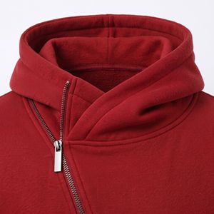 Sudadera con capucha unisex personalizada de felpa francesa con cremallera, bordado, estampado digital, estilo urbano, marca privada - Product Image 3