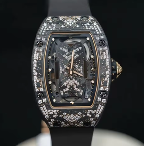 Montre automatique pour homme JP Factory Fashion Starry Dial Diamond, acier inoxydable, verre saphir, haute qualité, style sport, bracelet en caoutchouc - Product Image 1