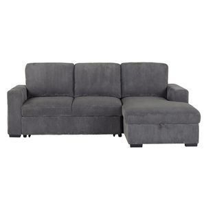 Divano Componibile Melody Grigio per Soggiorno Senza Letto Estraibile - Product Image 1