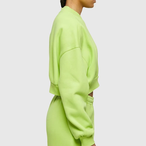 เสื้อสเวตเชิ้ตผ้าฟลีซคอกลมแขนสั้นทรงหลวมใส่ได้ทั้งชายหญิง สำหรับเล่นกีฬาฤดูหนาว ผ้าฝ้าย 100% ปักลาย แห้งเร็ว สไตล์วินเทจ - Product Image 5