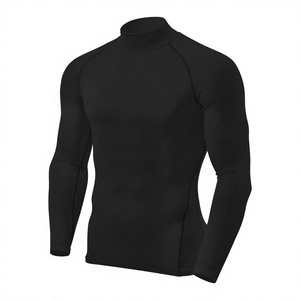 Polyester Spandex ODM Customized High Quality Unisex <b>Compression</b> Rash Guard Breathable UPF50 Quick Dry for Surfing Diving BJJ - Product Image 2