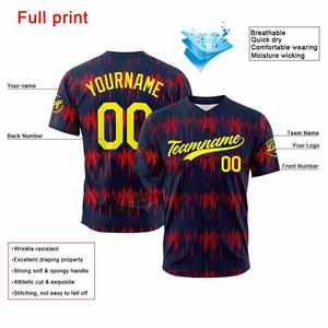 เสื้อเบสบอลเยาวชนแบบสั่งทำพิเศษ เสื้อเบสบอลซับลิเมชั่นสำหรับผู้ชาย เสื้อเบสบอลซับลิเมชั่นสำหรับทีม - Product Image 6