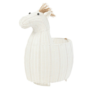 Cesta Resistente para Habitación Infantil, Cesta de Almacenamiento de Juguetes de Mimbre Tejida a Mano para Organización de Guardería, Lavandería y Decoración del Hogar - Product Image 5