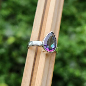 ลูกแพร์ซ้อนกันได้เรียบง่าย925ดั้งเดิมแหวนเงินสเตอร์ลิงเครื่องประดับขายส่งจากซัพพลายเออร์ที่เชื่อถือได้ - Product Image 5