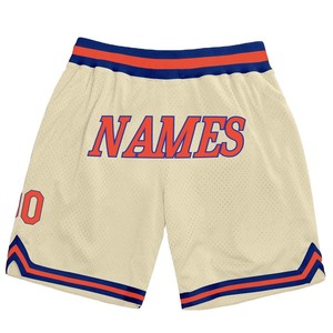 Custom Logo Printed Athletic Blank Men's Gym <b>Mesh</b> Summer Basketball Shorts Striped Design High Street Style Drawstring Short Men - Product Image 4
