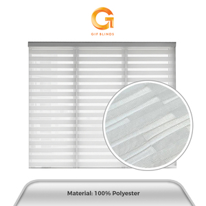 Persianas Zebra con Diseño de Rayas Blancas ZB91133 137x183cm, Garantía del Mejor Proveedor, Superventas en Malasia, para Hogar y Oficina, Calidad OEM B2B - Product Image 3