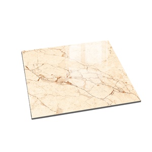 Sol de salon vitrifié poli carreaux brillants en céramique indienne carreaux de tapis marron super brillant 600x600mm - Product Image 1