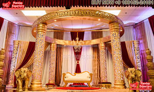 Gujarati boda estilo Triveni Vidhi Mandap mejor boda DEL SUR DE LA India Triple Polo Mandap impresionante boda Triple Polo Mandap - Product Image 3