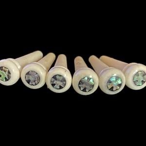 หมุดยึดสายกีตาร์ทำมือจากกระดูกควายธรรมชาติ 100% คุณภาพสูง รุ่นโมเดิร์นรัสติกเป็นมิตรกับสิ่งแวดล้อม ยี่ห้อ ILAHI - Product Image 1