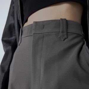 Pantalones Casuales Holgados para Mujer, con Cordón Ajustable, Color Sólido, Cintura a la Moda, Pantalones Anchos Casuales - Product Image 4