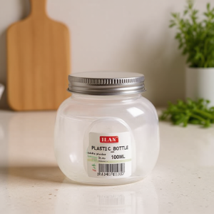 Bottiglia in Plastica da 100ml con Coperchio per Conservazione - Product Image 2