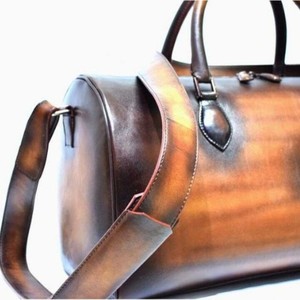 Customization Luxury PU Leather <b>Travel</b> <b>Bag</b> Outdoor Waterproof Weekend Sports Gym Duffel <b>Bag</b> Leather Weekender Duffel <b>Bag</b> - Product Image 5