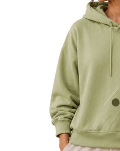 Custom Light Green Oversized Women Hoodie Custom <b>Leaf</b> Graphic Print Cotton Fleece Pullover Hooded Sweatshirt Casual Streetwear - Product Image 3