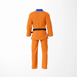 <b>Orange</b> BJJ Gi Judo Kimono Karate Uniform Unisex Martial Arts Wear Custom Logo Set With Belt - Product Image 6