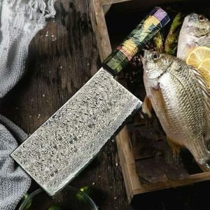12 Inch Meat Cleaver Damascus 67 Layer <b>Knives</b> VG10 Steel <b>Kitchen</b> Cleaver <b>Knife</b> with Resin Handle - Product Image 3
