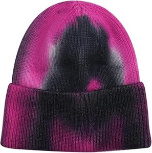 2025 Custom New Style Tie <b>Dye</b> Men's Winter Warm Knitted Beanie Hat Slouchy Stripe <b>Wool</b> Beanie 2026 - Product Image 6