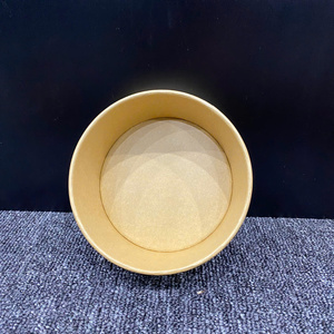 Contenants alimentaires jetables en papier kraft écologiques personnalisés OEM 2026, bols en papier de 24 oz et 32 oz avec couvercle - Product Image 4