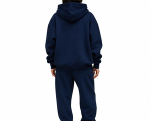 Wholesale Price Light Weight Women Solid Color Hooded <b>Tracksuit</b> Set Full Length Loose Fit Casual Wear 100% Cotton - Product Image 5