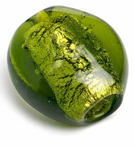 Cuentas de Vidrio Verde Menta de 20mm y 25mm con Lámina Dorada y Plateada, Orificio de 2-3mm, Diferentes Formas, para Joyería, Colgantes, Adornos de Pared, Cristales Lampwork - Product Image 1
